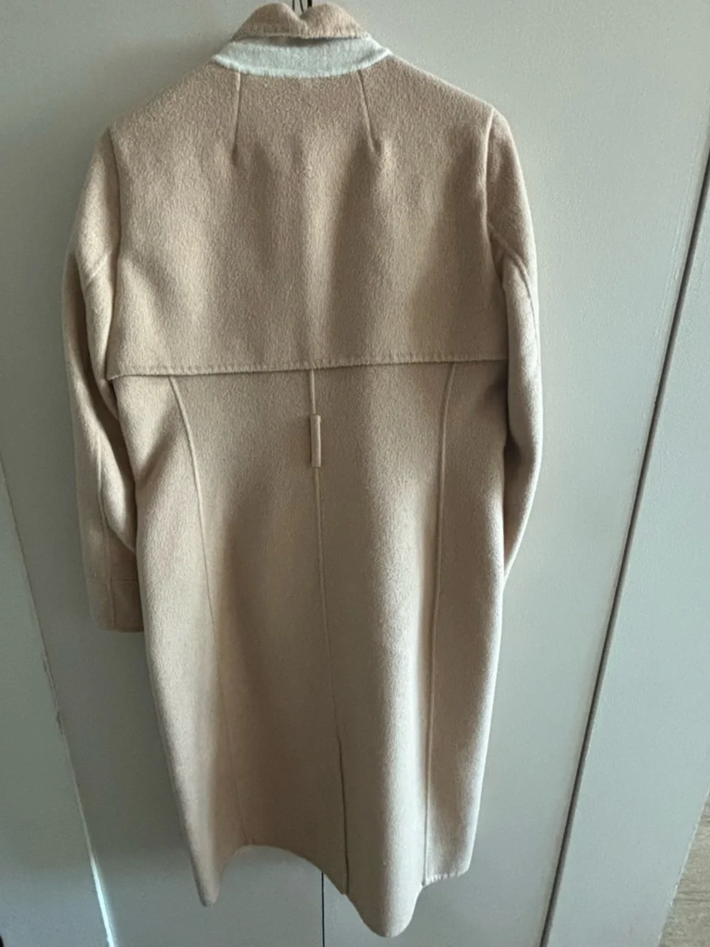 🧥 J. Crew Cream and Beige Wool Belted Wrap Coat - Picture 5 of 7